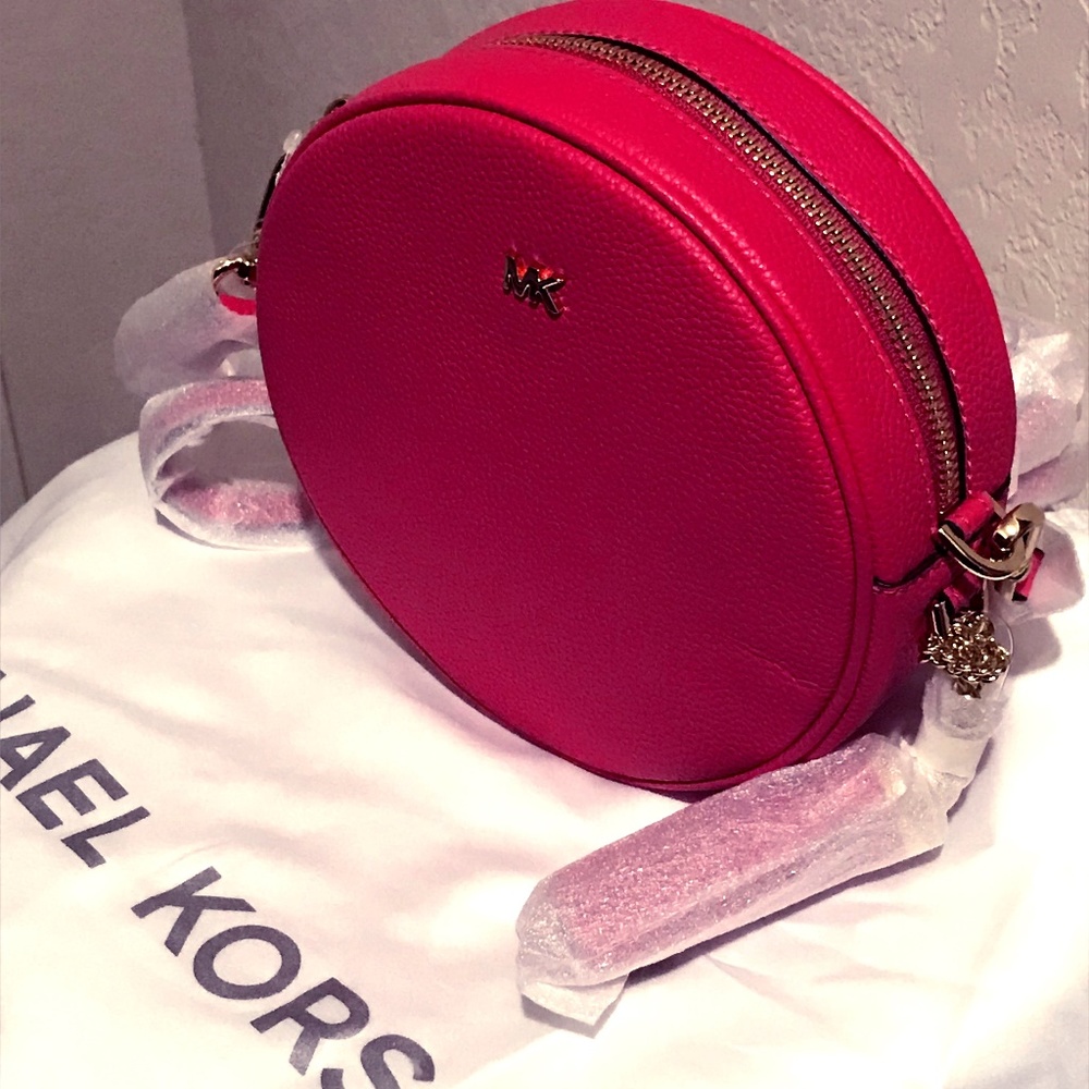 Michael Kors Canteen Leather Bag - Rose Pink